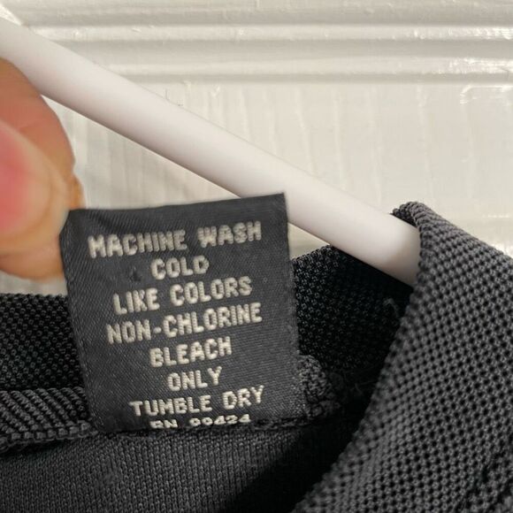 Jos. A. Bank Mens Pique Silk Crewneck XL Black Short Sleeve Work Casual Normcore - Picture 4 of 5